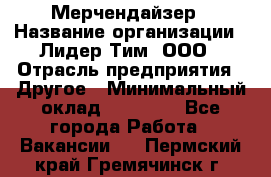 Мерчендайзер › Название организации ­ Лидер Тим, ООО › Отрасль предприятия ­ Другое › Минимальный оклад ­ 20 000 - Все города Работа » Вакансии   . Пермский край,Гремячинск г.